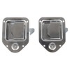 RVtiooy 2 Toolbox Lock Stainless Door Key Latch Paddle Handle