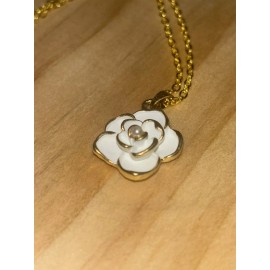 For Women Womens 18k Gold Plated Flower Necklace for Birthday, Christmas, Anniversary Gift