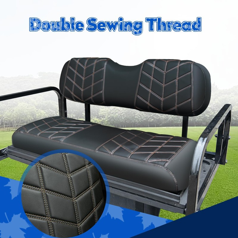 PZWLI 4PCS Golf Cart Seat Covers Kit, Front and Rear
