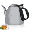 1.5L Stainless Steel Teapot,Tea Kettle Stovetop with Heat-Resistant Handle,Stove-top Teapot