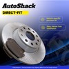 AutoShack Front Brake Rotors Premium Ceramic Brake Pads | Replacement