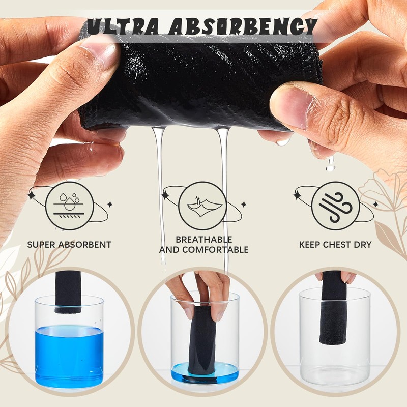 Toulite 6 Pcs Cotton Bra Liners Rectangle Under Bra Pads