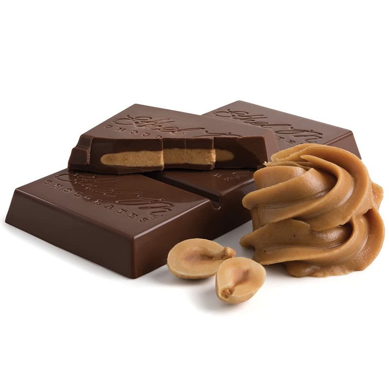 Ethel M Chocolates Premium Milk Chocolate Peanut Butter Filled Bars,