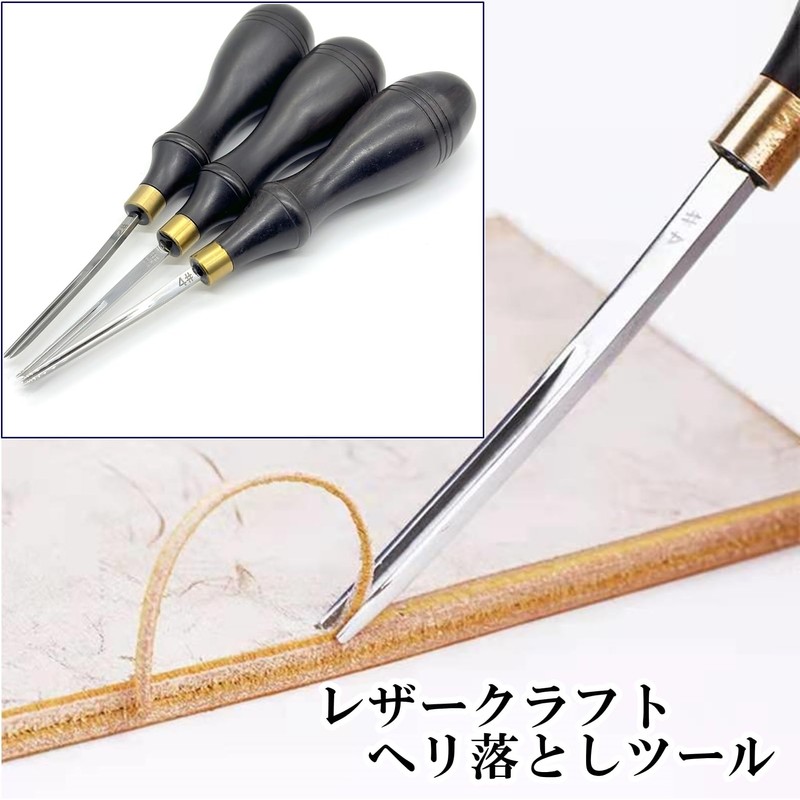 Active Island a078 Leather Craft Leather Tool Edger, Stainless Steel,