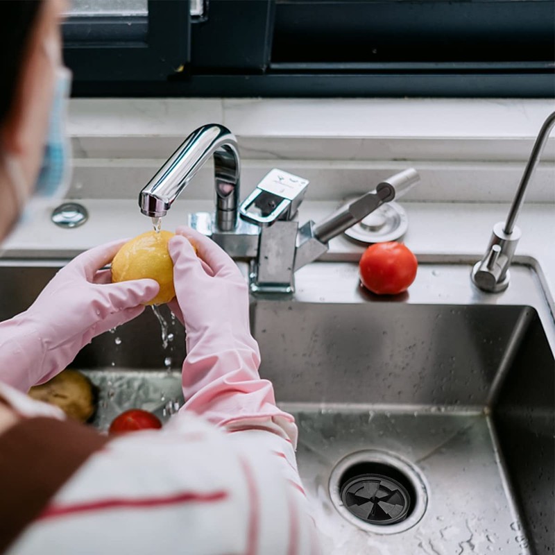 2 Pcs Garbage Disposal Splash Guards, Sink Baffle Rubber Drain