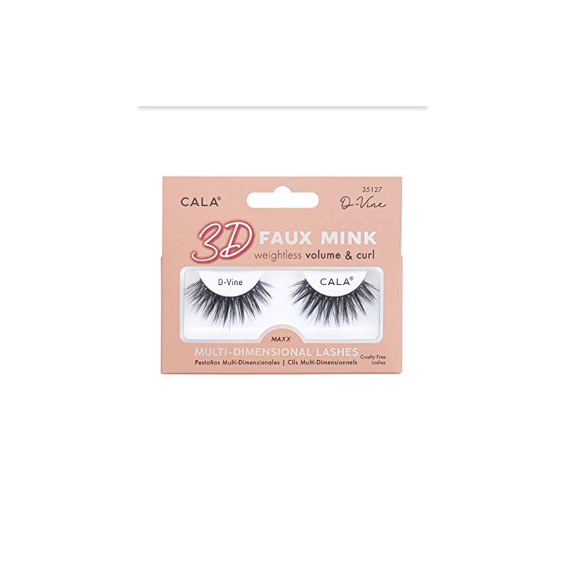 Cala 3D FAUX MINK LASHES: D-Vine 35127