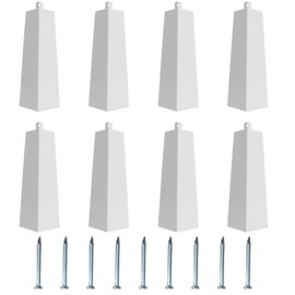 16 PCS Aluminum Siding Corners 8 inches,Outside Siding Corner Caps with Nails,Easy Installation for Wooden House,Mobile House