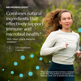 Neurobiologix Neuro-Immune Infection Control, Monolaurin & L Lysine with Elderberry, Olive Leaf, Cinnamon Bark & Grape Seed, Daily Immune Support for Men, Women & Kids, Gluten Free, 120 Capsules