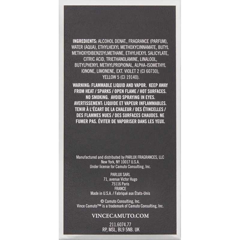 Vince Camuto Eau de Toilette Spray Cologne for Men, 1.7