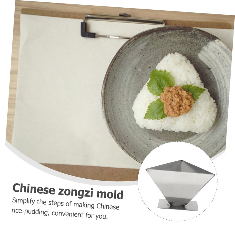 Alipis Efficient Rice Pudding Shaper Stainless Steel Triangle Mold Simplify