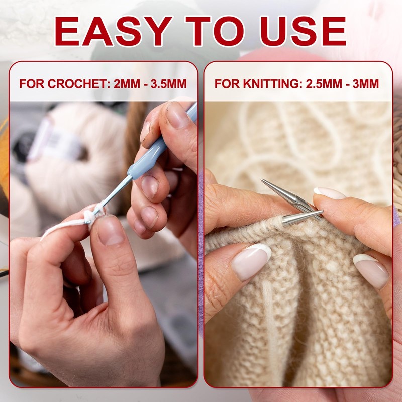 PATIKIL Mohair Yarn, Soft Yarn Mohair Fuzzy Fur Fine Fluffy