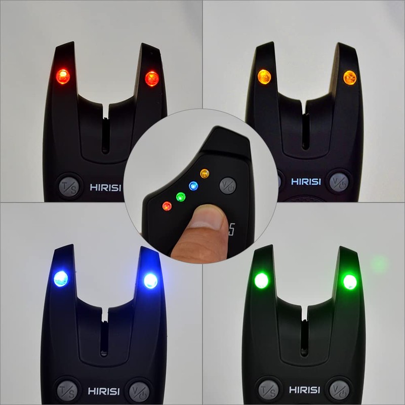 Hirisi Tackle Wireless Bite Alarm in Carry Bag 1+4 Set
