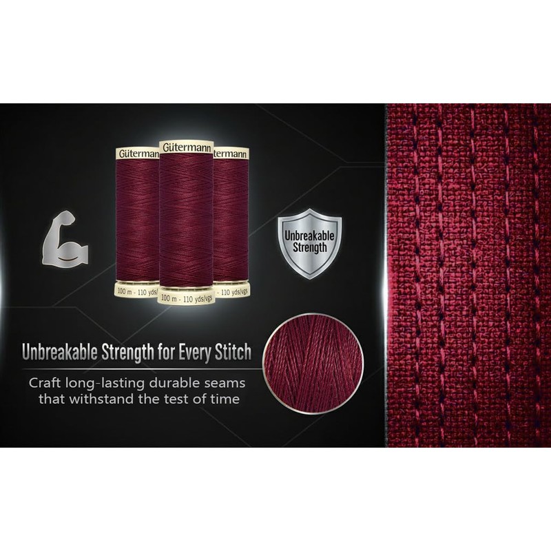 2X 100m Gutermann Sew-All Polyester Thread for Hand or Machine