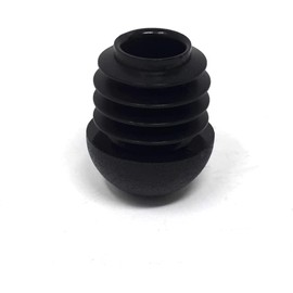 Design61 8 Lamellar Plugs for Round Tubes with Ball Head Diameter 25.5 - 26.5 mm Black