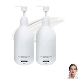 Locin corporal iluminadora original de niacinamida, locin corporal de rpida absorcin, corrector e hidratante 24H para pieles sensibles secas, juego...