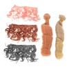 COHEALI Sets Curly Dolls Wig Synthetic Curly Hair Wig DIY