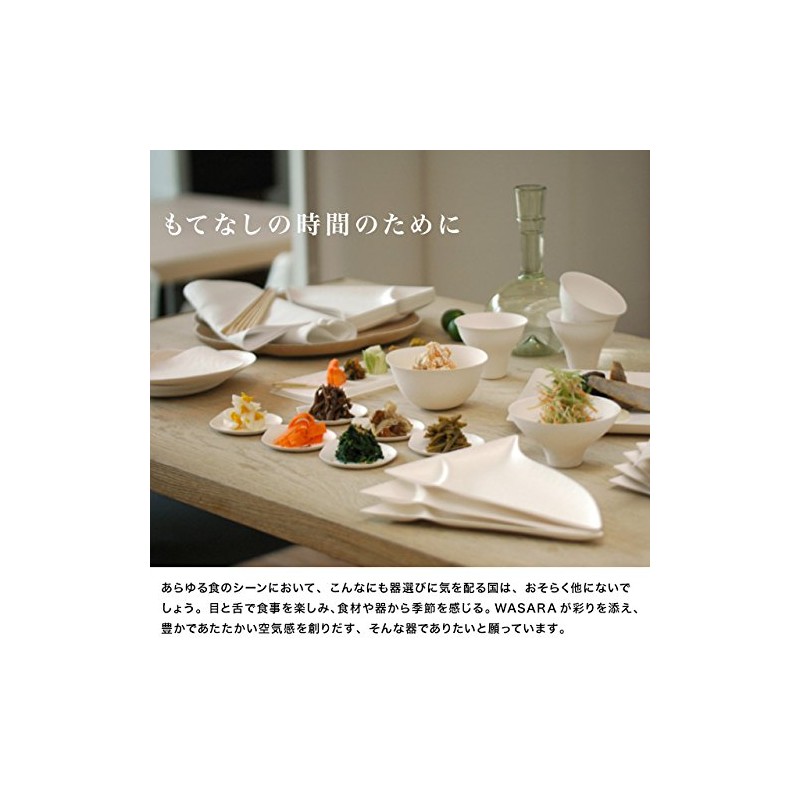 WASARA Disposable Paper Plates, 6.9 fl oz (175 ml), Pack