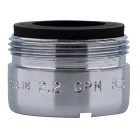 NEOPERL 5404205 Perlator 2.2 GPM 13/16 in. - 27 Junior Male with Tightening Grooves Faucet Aerator, Chrome red/chrome