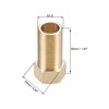 sourcing map Brass Threaded Pipe Fitting G1/2 Male X G1/2