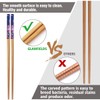 10-Pairs Bamboo Chopsticks, GLAMFIELDS Reusable Chopsticks Set Classic Natural Bamboo