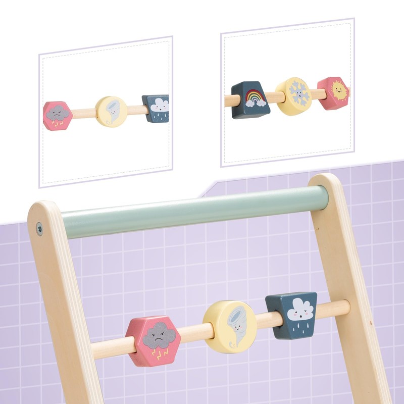 Wooden Baby Push Walker for Boys Girls Ages 1-3, Galloping
