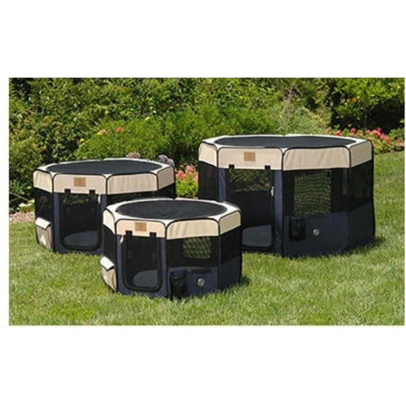 PRECISION PET PRODUCTS Soft Side Play Yard with Heavy Duty
