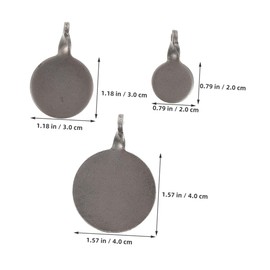 GANAZONO 6pcs Stainless Steel Shooting Targets for Outdoor Training Precision Targets for Accuracy Improvement Durable Wear Resistant Steel for Skill Development and Practice