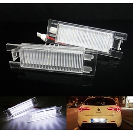 RZG 2x LED Licence Number Plate Light White Canbus Fit For AR 147 156 159 166 Brera Giulietta GT Coupe Spider MiTo