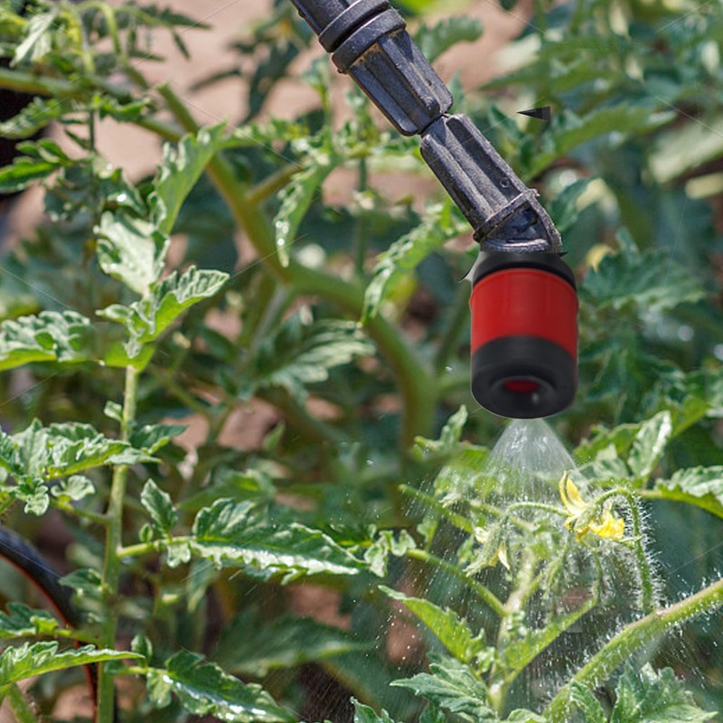 Runseaway 50Pcs 360 Degree Adjustable Irrigation Drippers, 1/4 Inch Anti-Clogging