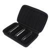 PU Leather Black Harmonica Zippered Carrying Case Storage Bag for