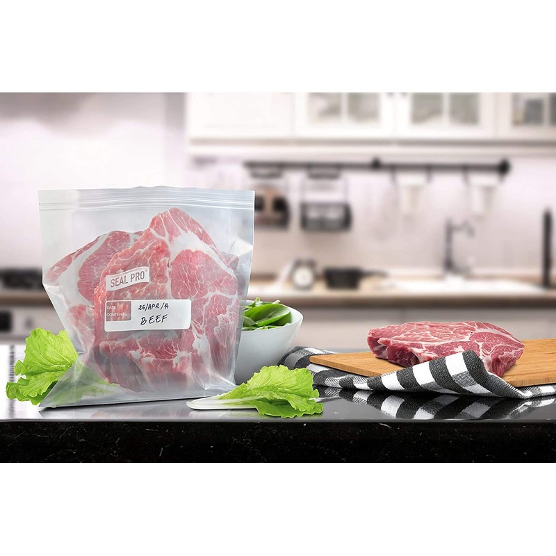 Sealpro Plastic Zip Seal Food Storage Bags Freezer Gallon (60