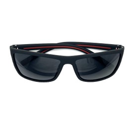 Genérico Polarisierte Sport-Sonnenbrille, UV400-Schutz, für Männer und Frauen, Geschenk, Sommer, Schwarz-Rot