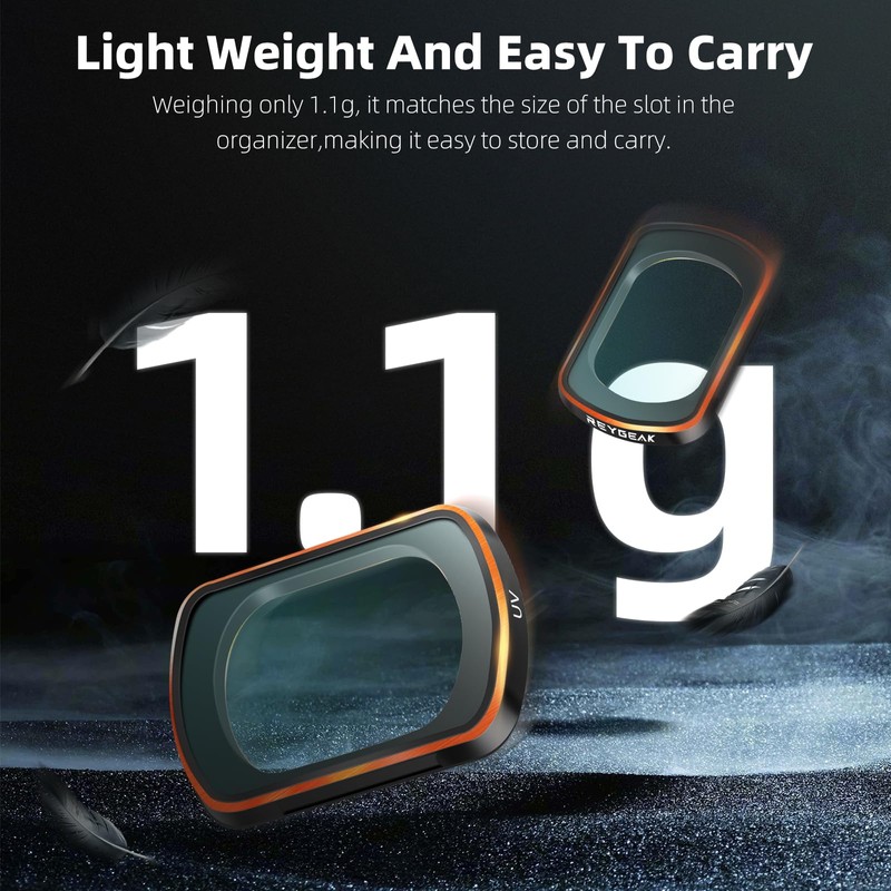 REYGEAK for Osmo Pocket 3 UV Lens Protection Filter, 30