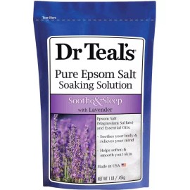 Dr Teal's Sales Para Baño Lavanda Epsom Dr Teals 2 Paquetes 450 Gr C/u