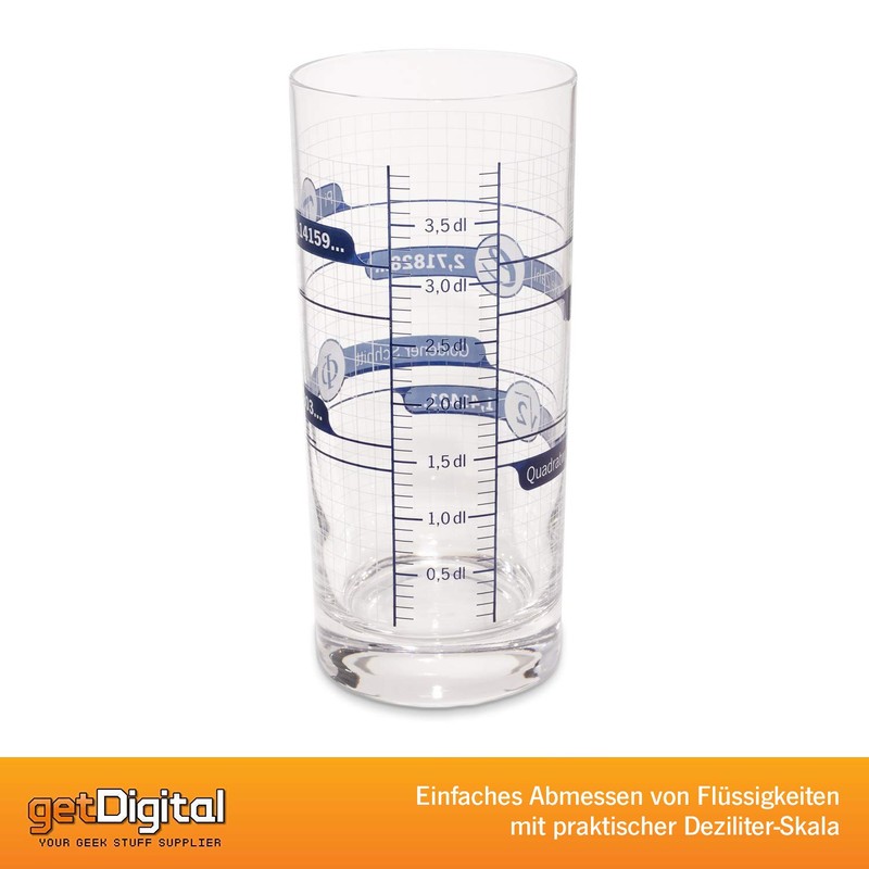 getDigital Irrational Numbers Drinking Glass - Math Geek Glass with