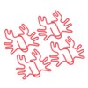 100Pcs Kids Paper Clips Crab Style Metal Exquisite Color Wide
