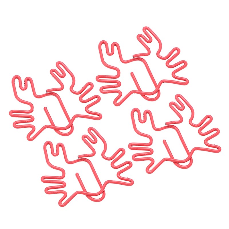 100Pcs Kids Paper Clips Crab Style Metal Exquisite Color Wide