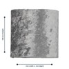 firstchoicelighting Set of 2 Grey Crushed Velvet Table Lamp Shades,