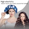 YIZIJIZI Terry Lined Shower Caps, Triple Layer Large Shower Cap