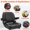 SEATIN Universal Forklift Seat,Tractor Seat,with Micro Switch,Armrest and Safety Belt,for