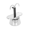 Moka Pot 100ml Dual Pipe Stainless Steel Durable Food Grade