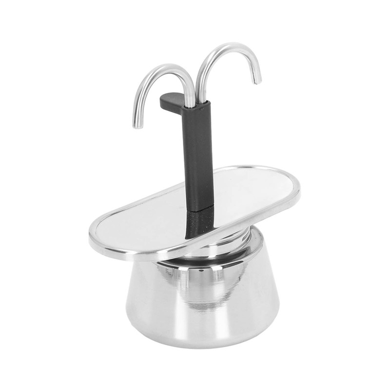 Moka Pot 100ml Dual Pipe Stainless Steel Durable Food Grade