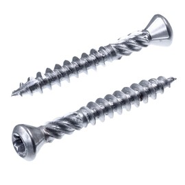 SECCARO 200 x 5mm x 45mm A2 Stainless Steel Decking Screws with Cut Tip and Cutting Notch TX/Hexalobular Socket
