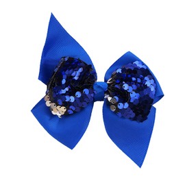 Baby Girl Hair Sequin bow hairpin Bows Edge clamp Alligator Clips for Infant Toddler Baby Girl(F29) (Royal Blue)