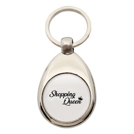 Huuraa Keyring Shopping Queen Gift Shopping Trolley Token Shopping Queen Gift Idea, metal, Unit size