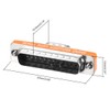 sourcing map Gender Changer 18 Pin DB25 Male to DB9