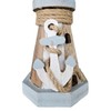 Meinposten Lighthouse Illuminated Wooden LED Decoration Maritime Anchor Beach Sea