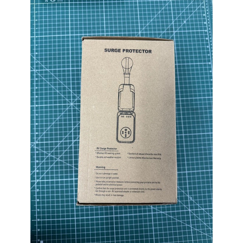 New Generation RV Surge Protector 50 amp with Waterproof Cover