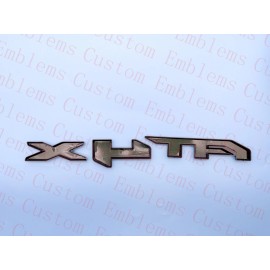 Auto 2PCS Doors Gloss Black AT4X OVERLAY Emblem 2023+ GMC Sierra 1500