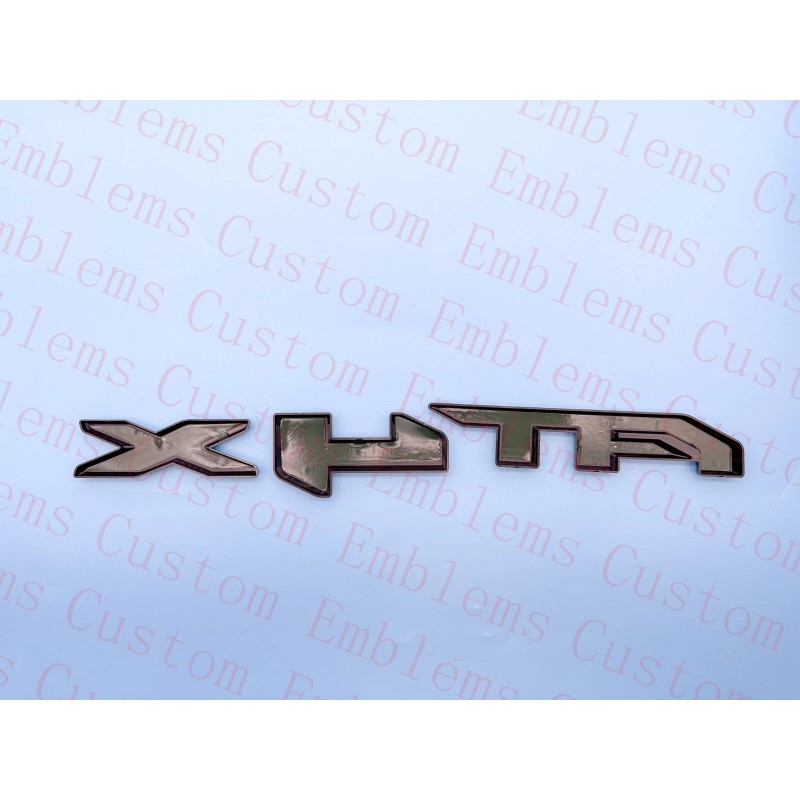 Auto 2PCS Doors Gloss Black AT4X OVERLAY Emblem 2023+ GMC